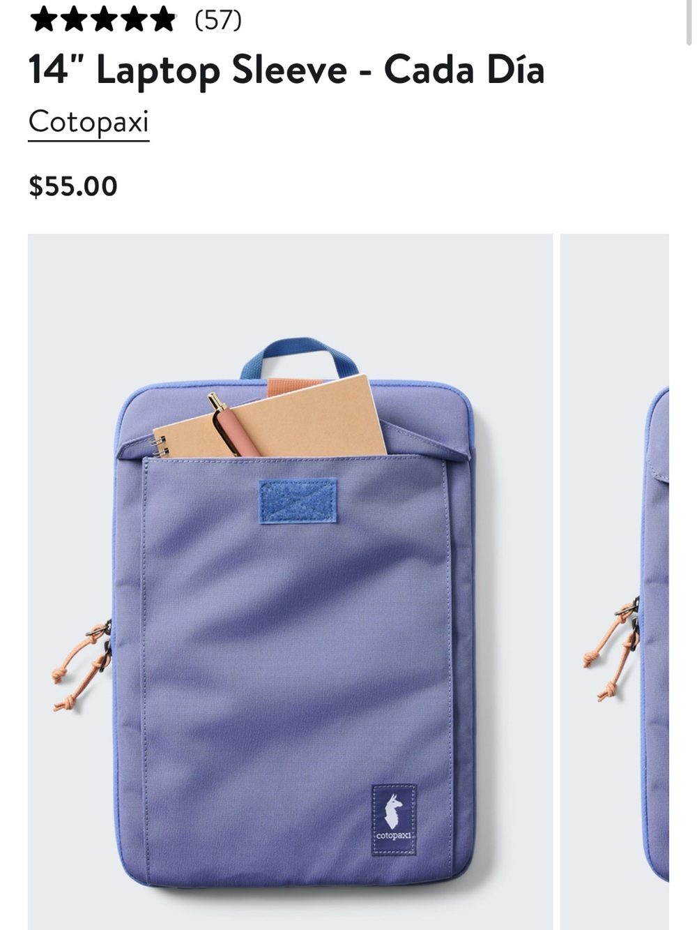 cotopaxi Lavender 14" Cada Día Laptop Sleeve